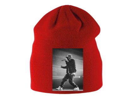 Dětská zimní čepice červená Eminem