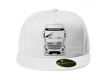 Snapback bílá Mercedes náklaďák