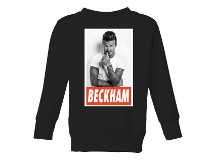 Dětská mikina černá David Beckham