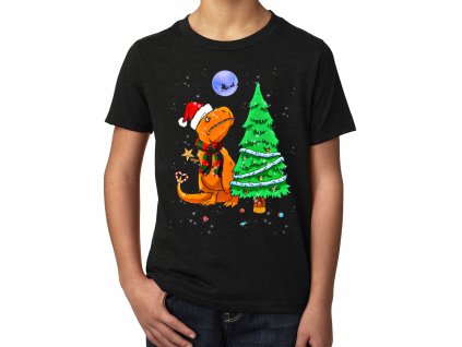 Dětské tričko Vánoce špička stromečku