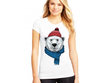 dámské tričko Lední medvěd zima