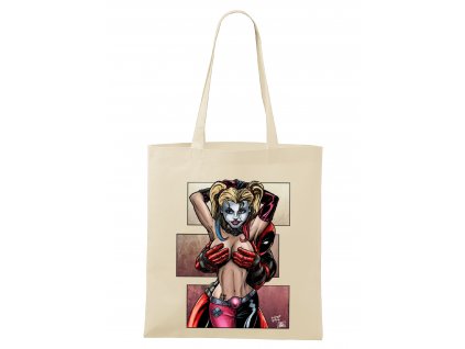 nákupní taška Deadpool a Harley Quinn
