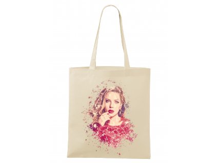 nákupní taška Scarlett Johansson Kresba