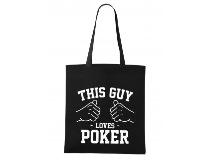 nákupní taška Tento člověk miluje poker