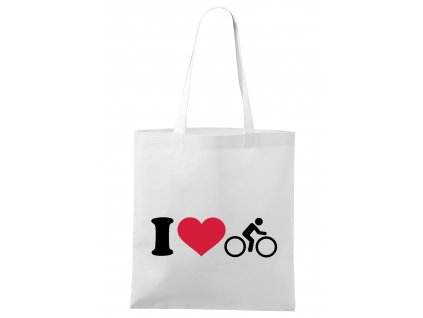 nákupní taška Miluji jízdu na kole