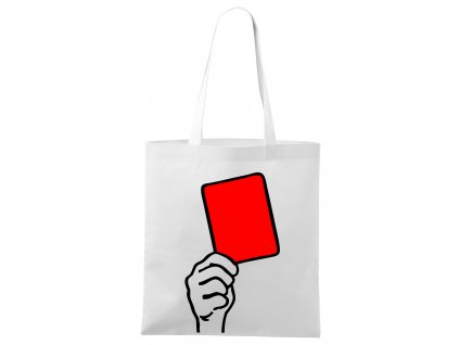 nákupní taška Fotbal červená karta