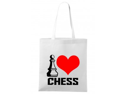 nákupní taška Miluji šachy