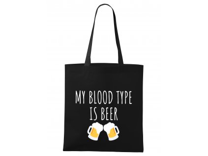 nákupní taška Krevní skupina pivo