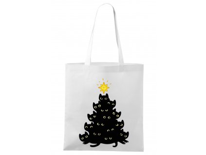 nákupní taška Kočky vánoční stromeček
