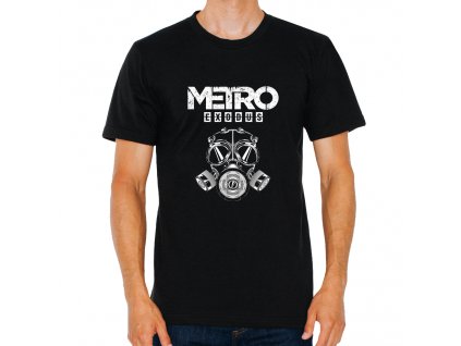 pánské černé tričko Metro Exodus