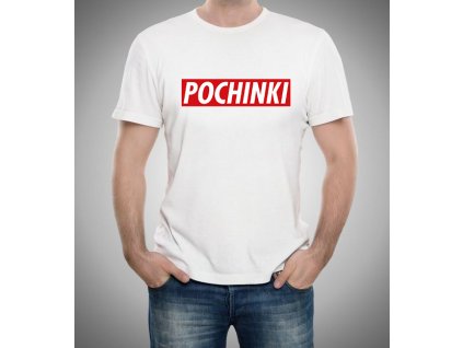 pánské bílé tričko PUBG Pochinki