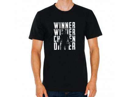 pánské černé tričko winer winer chicken diner