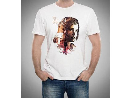 pánské bílé tričko The Last of Us