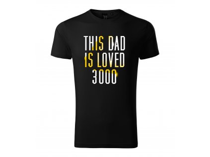 Pánské tričko tento táta je milován 3000
