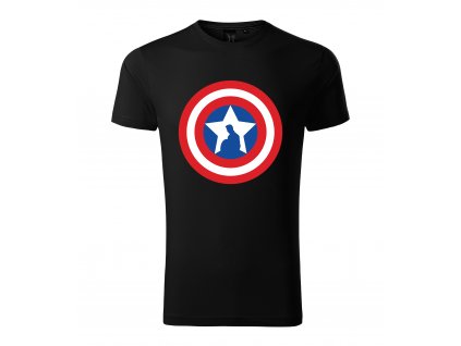 Pánské tričko Kapitán amerika štít