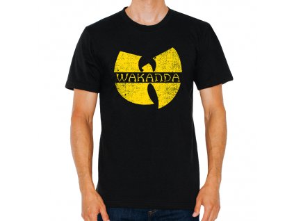 pánské černé tričko Black Panther Wakanda