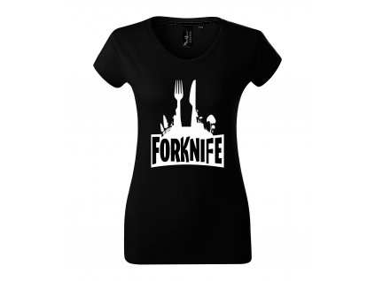 Dámské tričko Fortnite Parodie Vydlička a nůž