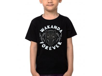 Dětské tričko Black panther Wakanda Navždy