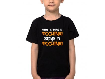 Dětské tričko Co se stane v Pochinki, zůstane v Pochinki PUBG