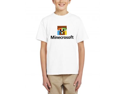 Dětské tričko Minecraft parodie Microsoft