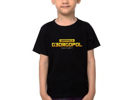 Dětské tričko PUBG Vyskočím v georgopol