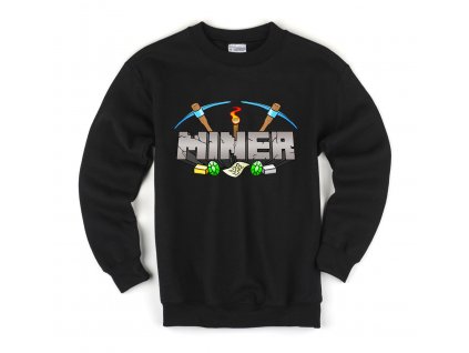 Dětská mikina Minecraft Miner