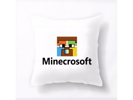 Polštář Minecraft parodie Microsoft