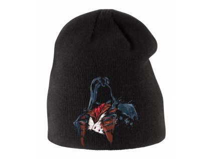 Dětská zimní čepice černá Assassins Creed maska