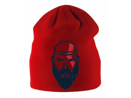 Zimní čepice dětská červená God of War GOW Kratos