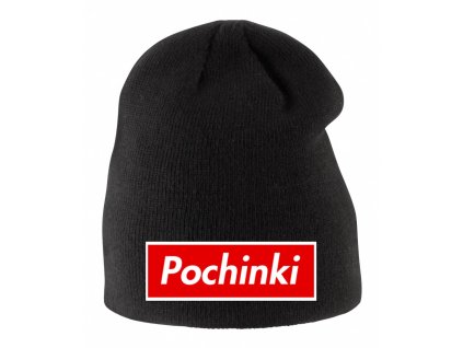 Dětská zimní čepice černá PUBG Pochinki