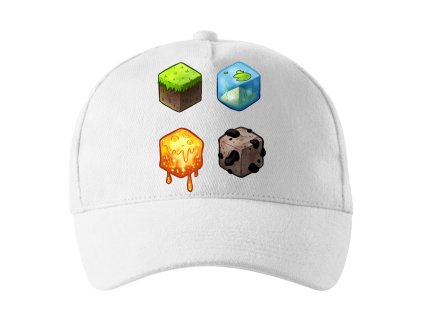 Kšiltovka Minecraft kostky