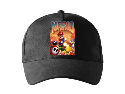Kšiltovka Mario doom parodie