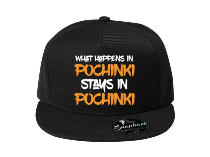 Snapback černá Co se stane v Pochinki, zůstane v Pochinki PUBG