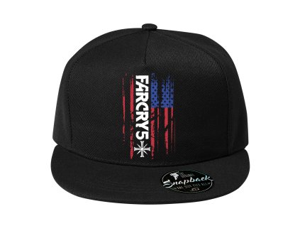 Snapback černá Far Cry 5 Americká Vlajka