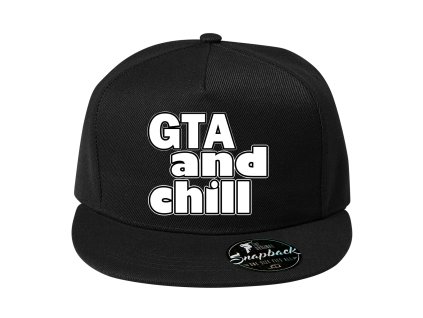 Snapback černá GTA a Klid