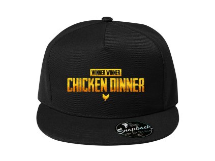 Snapback černá Chicken Dinner PubG