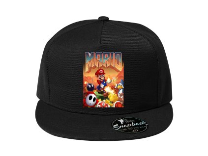 Snapback černá Mario doom parodie