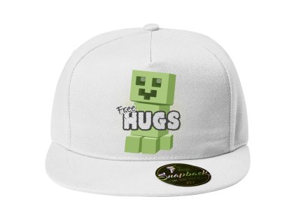 Snapback bílá Minecraft Objetí