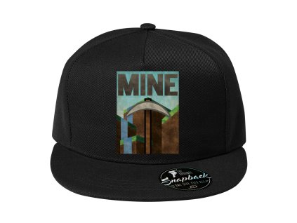 Snapback černá Minecraft Těžit