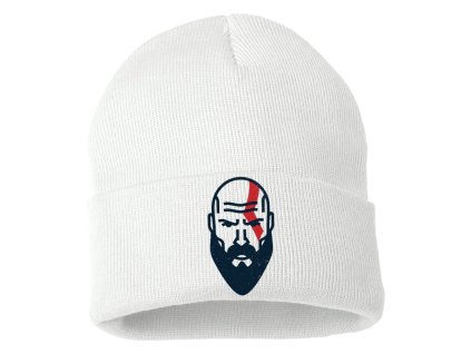 Zimní pletená čepice bílá God of War GOW Kratos