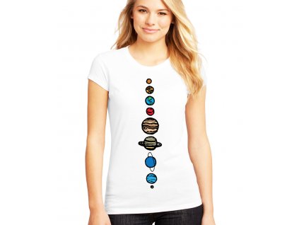 dámské tričko vesmír 9 planet