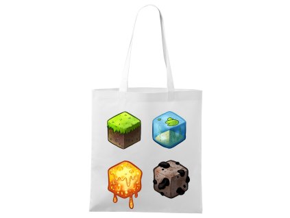 nákupní taška Minecraft kostky