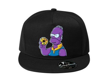 Snapback černá Homer Simpson Avengers Donut