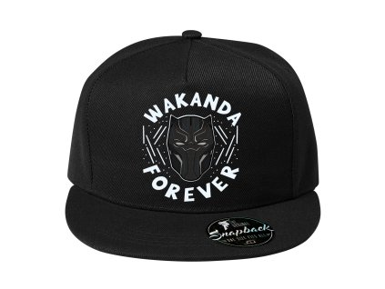 Snapback černá Black panther Wakanda Navždy