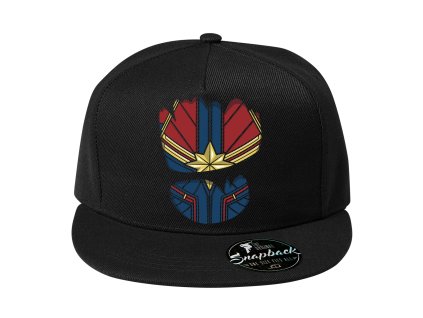 Snapback černá Captain Marvel oblek