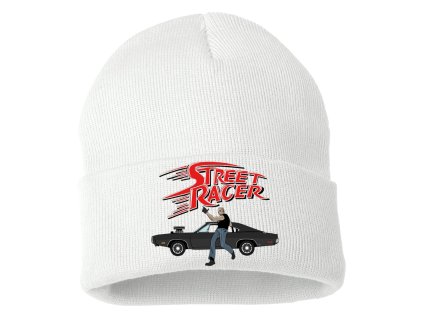 Zimní pletená čepice bílá Rychle a zběsile Dominik Toretto