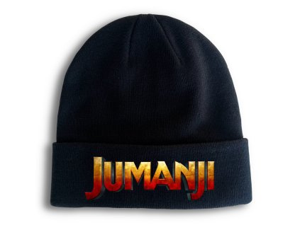 Zimní pletená čepice černá Jumanji