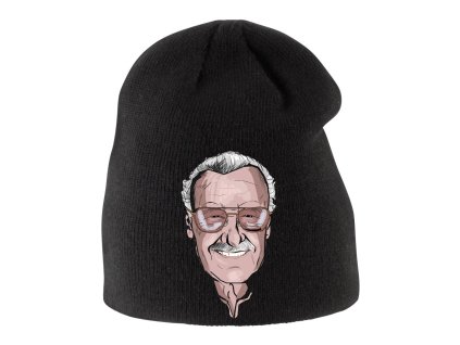 Dětská zimní čepice černá Stan Lee