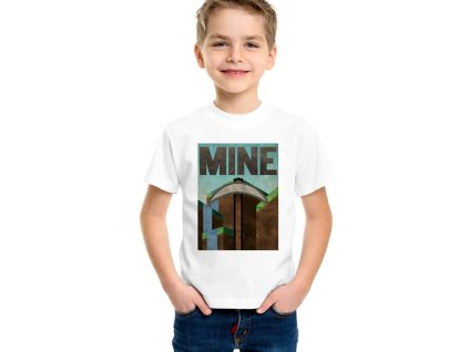 Dětské tričko Minecraft Těžit