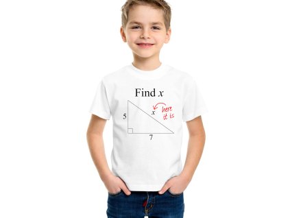 Dětské tričko Matematika spočítej X